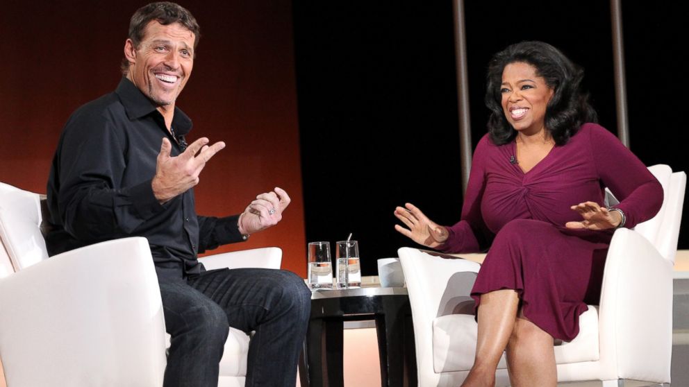 Oprah Winfrey and Tony Robins - gratitude.